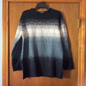 Blue and White Sweater S